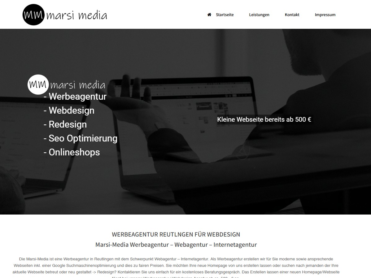Marsi-Media Redesign Beispiel